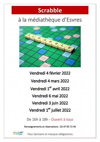 Affiche Scrabble 1er semestre 2022